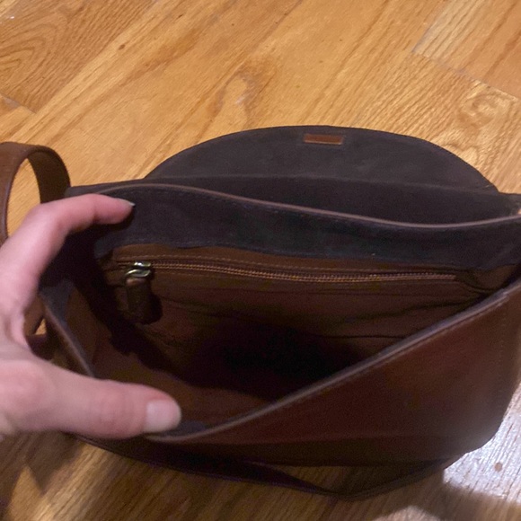 NWOT Frye Brown Clara Crossbody Buckle Bag - Picture 9 of 15